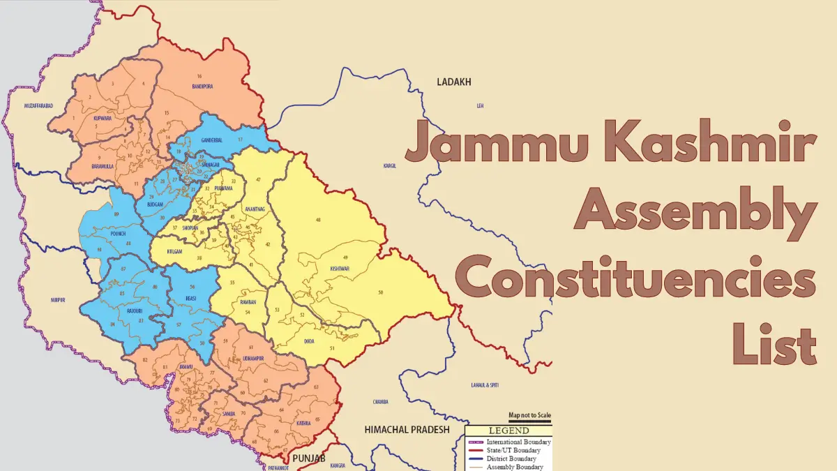 Jammu Kashmir Assembly Constituency List 2024